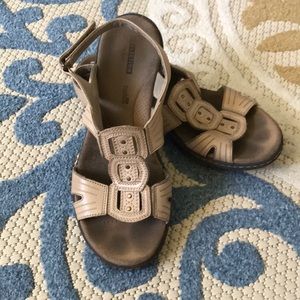 Clarks Collection Soft Cushion Neutral Sandals